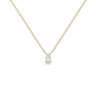 Winter Pearls - Lab Diamond Necklace thumbnail 1