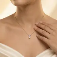 Winter Pearls - Lab Diamond Necklace thumbnail 2