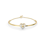 Wrapped in Love - Lab Diamond Drop Bangle thumbnail 2