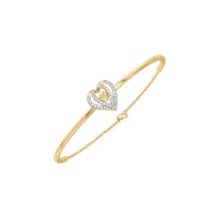 Wrapped in Love - Lab Diamond Drop Bangle thumbnail 3
