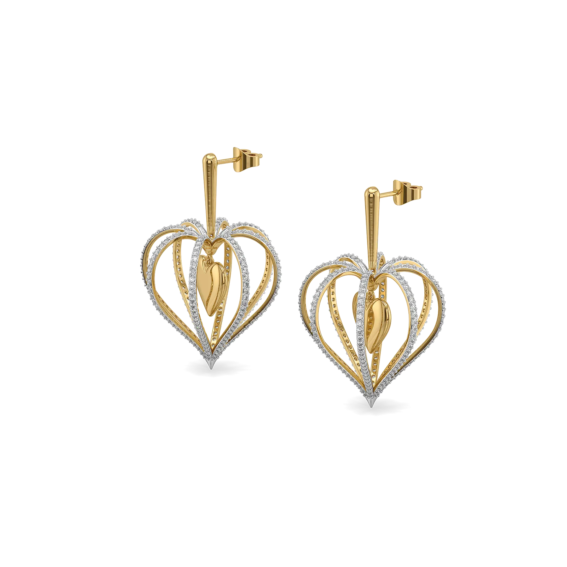 Wrapped in Love - Lab Diamond Drop Earrings
