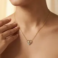 Wrapped in Love - Lab Diamond Necklace thumbnail 1