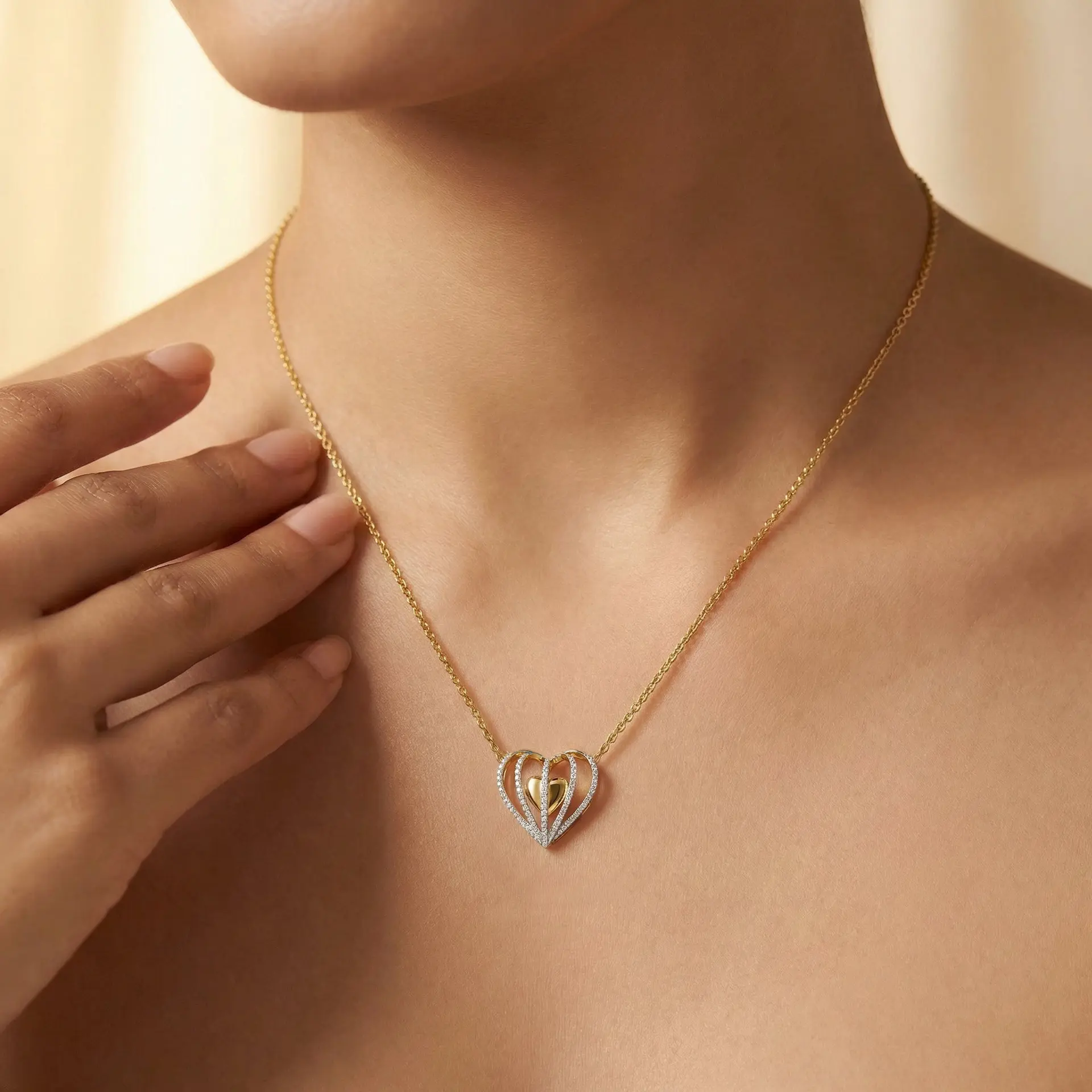 Wrapped in Love - Lab Diamond Necklace — image 1
