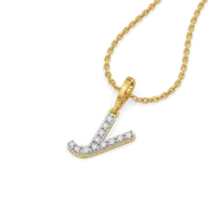 Y-oung at Heart - Lab Diamond Alphabet Pendant thumbnail 2
